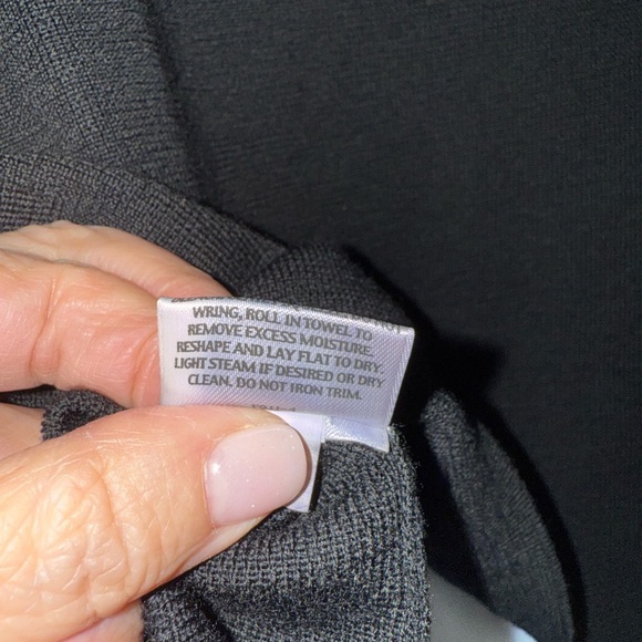 Eileen Fisher Hand Beaded Black Cardigan Sweater - Picture 7 of 7